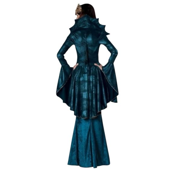 New In Character Adult Large Turquoise Medieval Queen Deluxe Costume - Picture 2 of 7